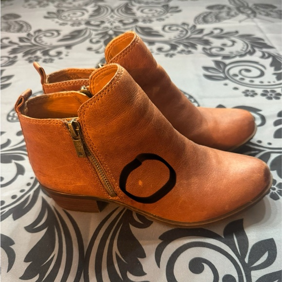 Lucky Brand Tan Leather Ankle Boots - Picture 4 of 4